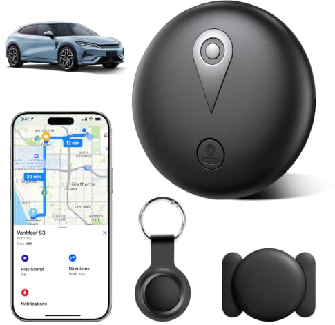 Mini rastreador magnético – Rastreador de vehículos sin cuota mensual – Rastreador en tiempo real con aplicación Smartphone para Android e iOS, rastreador de coche, para coches, bicicletas, equipaje