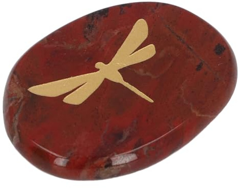 CHICIRIS Slim Hand Flatterer with Dragonfly Motif, Relaxing Balance Stone for Sensory Relief at Work (Type 1)