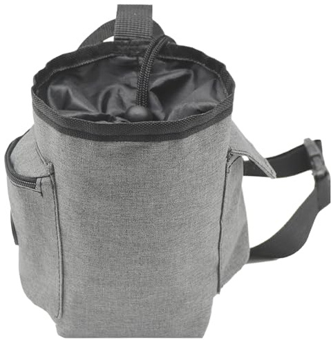 Borsa per gesso da arrampicata, in magnesio, con tasca regolabile, multifunzionale, adatta per fitness, cintura in vita e tasca con cerniera, borsa organizer con chiusura a coulisse