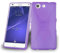 Cadorabo Hülle für Sony Xperia Z3 Plus Mini Hülle in Handyhülle aus flexiblem TPU Silikon im X-Line Design Silikonhülle Schutzhülle Soft Back Cover Case Bumper Flieder Violett