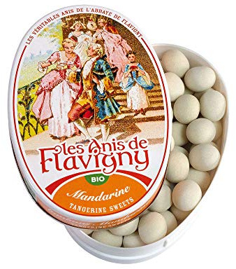 Anis De Flavigny : Bonbon Anis De Flavigny: Boite Ovale 50g Mandarine Bio