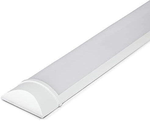 LEDBRITE 5ft 45W LED Batten Light | 6500K Daylight IP20 Ceiling Strip Light | 120lm/W Fluorescent Replacement for Garage Workshop Office Utility Room (5FT)