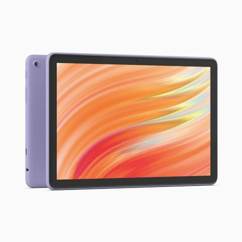 Amazon Fire HD 10 tablet (newest gen), built for relaxation, 10.1 vibrant Full HD screen, octa-core processor, 3 GB RAM, up to 13-h battery life, (2023 release), 32 GB, Lilac, with adverts