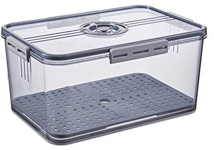 JMAHM Fridge Organizer Refrigerator Drawers Stackable Refrigerator Storage Box for kitchens、refrigerator、cabinets (32.5x22.5x15.3grau)