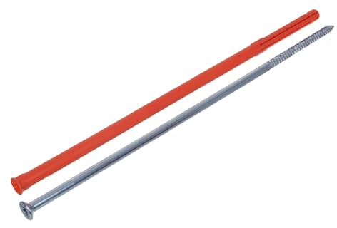NAJDER Spreizanker mit T40-Kegelkopfschrauben, Wandanker, verzinkt, 10 x 200 mm (10 Stück), robust, für Massivwände, Porenbeton