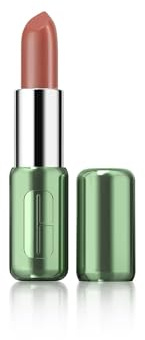 Clinique Pop Longwear Lipstick | Long Lasting, Satin, Matte + Shine, Cappuccino Pop, 1 Count