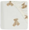 Jollein Spannbettlaken Jersey - Teddy Bear - 70/75x140/150cm - 100% Baumwolle - Spannbetttuch - Oeko-TEX Zertifiziert