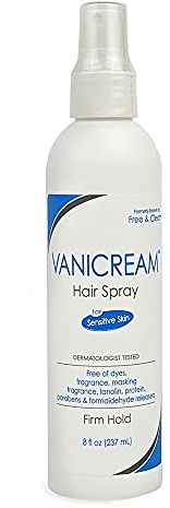 Vanicream Firm Hold Hairspray, Fragrance and Gluten Free, For Sensitive Skin, 8 Ounce, Packaging May Vary