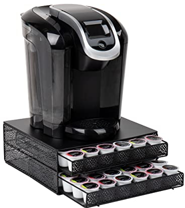 Mind Reader 'Jumbo' per 72 capsule Dolce Gusto/Keurig K-Cup/Verismo / CBTL, cassetto portaoggetti per caffè nero