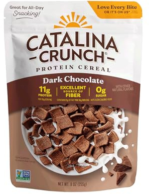 Dark Chocolate Keto Cereals | Low Carb and Gluten Free | Catalina Crunch | 255g