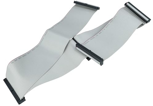 vhbw SCSI-Flachbandkabel zum Anschluss von 5 SCSI-Geräten - Innenkabel, 50-polig, 75 cm