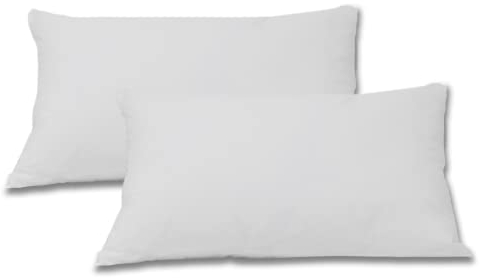 Emma Essentials Baumwolle Kissenbezug 80x80 cm, Hellgrau, Set mit 2 Kissenbezüge mit Reißverschluss