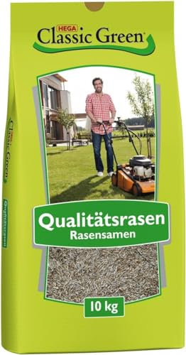 Classic Green Rasensaat Mischung zum Begrünen Rasensaat 10kg| Grassamen | Rasensamen 10kg | Premium Rasensaat | Rasensaat Mischung zum Begrünen | Rasensaatgut | Rasensaat zum Begrünen | Grassamen