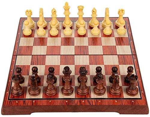 NMNMNM Jeu d'échecs Échiquier Jeu d'échecs magnétique Capacité d'entraînement Voyage Ordinateur Portable Plaque d'échecs Plié Jeu d'échecs International, Petit, 2021 (S)