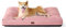 BEDSURE Hundekissen Grosse Hunde waschbar - 91x68cm Hundebett wasserdicht L für große, mittelgroße Hunde gepolstert Hundematte Rosa in 10cm Höhe