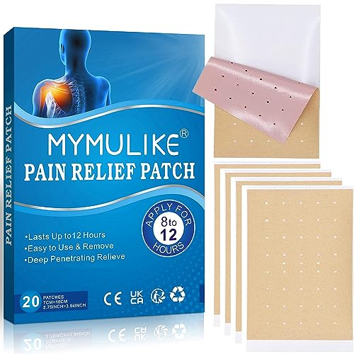MYMULIKE Pain Relief Patch, 20 Pcs Wärmepflaster, Wellness Schmerzpflaster, Wermutpflaster für Knie, Rücken, Nacken, Schulter Entzündungen