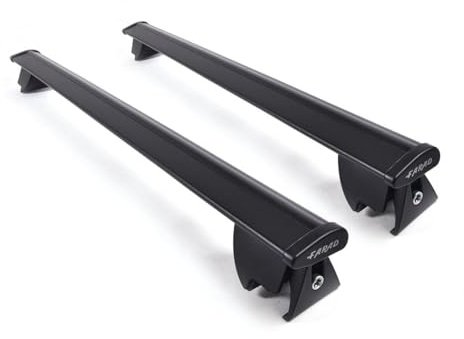 Farad - Barre portatutto Aerodynamic Silver in alluminio con kit Hilo compatibile con con DR DR 5.0 5 porte anno dal 2020 in poi con corrimano alto (railing aperti)