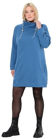 Ulla Popken Sweatkleid, Stehkragen, Langarm, Taschen klänning för kvinnor