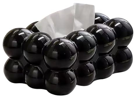 Caja de pañuelos de burbuja, caja de pañuelos cosméticos, caja para pañuelos, cubierta de caja de pañuelos con suela, dispensador organizador de papel facial, dispensador creativo divertido de napkin