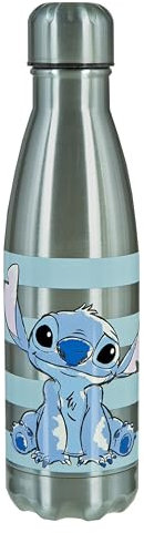 Undercover- Disney Classics Stitch Pallone a Vuoto, Colore Argento/Blu, 500 ml, STLI9893