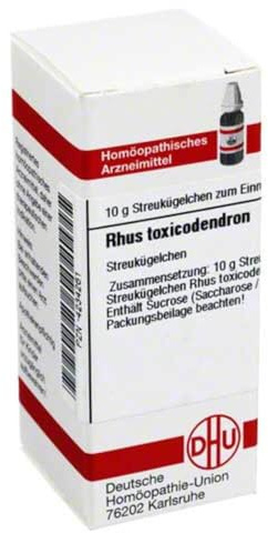 RHUS TOXICODENDRON C 1000 Globuli 10 g