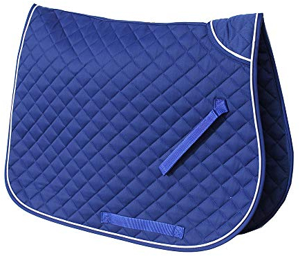 Rhinegold 0 Schabracke, doppelt gebunden, Cob, Königsblau