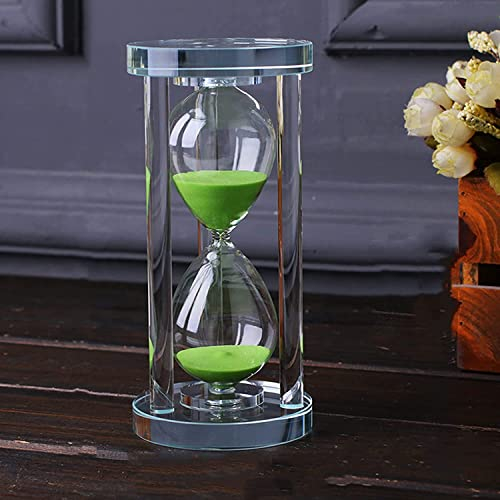Sandglas Timglas Timer for barn Timglas Timer Sand Klocka Sandglas Timer Barnsäkerhet Antik Glas Kreativa presenter Ram Kök Timer Bok Skrivbord Hylla Skolspel Bröllopsinredning 60 minuter (Grön Sand 1