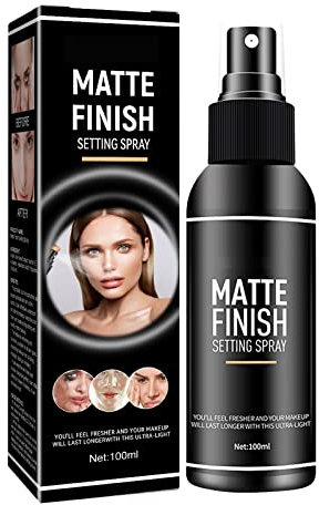 IUNSER Spray Fixateur de Maquillage Finition Longue Durée Formule Végétalienne 100 ML Modelage Main (Black, One Size)