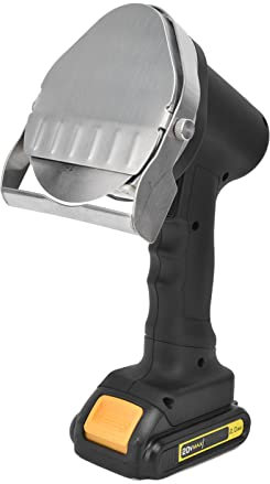 LOCADENCE Cuchillo Eléctrico para Kebab, Ajustable de 0 a 8 mm, Cuchillo Profesional para Kebab Shawarma de Acero Inoxidable para Restaurante Asador, Asador de Carne al Aire Libre