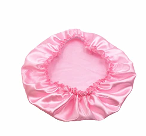 siduytin Lot de 1 bonnet de cheveux monocouche satin dôme bonnet de bain foulard tête bonnet de couchage bandeau turbans cheveux enveloppements pour les femmes qui dorment, Rose, Code moyen