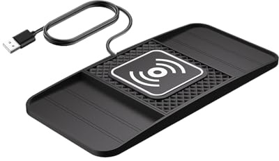 Soporte De Carga Inalámbrico Para Coche | Cargador De Smartphone Para Vehículo | Soporte Antideslizante Universal Para Tabletas Auriculares Y Vehículos