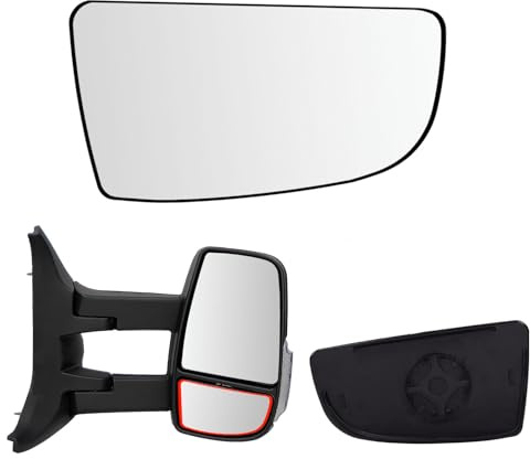 Mingke Cristal Espejo Retrovisor Derecho para Ford Transit MK8 2014-2023 Retrovisor Exterior Ajustable