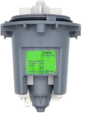 Moteur De Pompe De Vidange For Lave-linge B35-5A 220V 60Hz 80W DC31-00178B, Compatible Avec Samsung, Pièces Détachées For Lave-linge