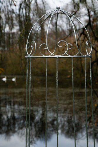 KUHEIGA Rankgerüst H: 200cm verzinkt/Zink Obelisk Rosenhilfe Rankhilfe - stabil