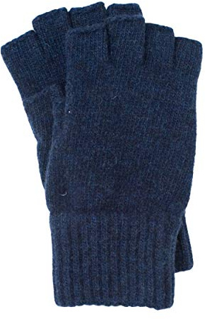 Foster-Nature - Guantes de lana sin dedos para mujer, 100% merino