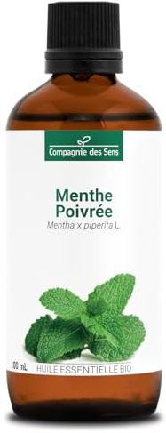MENTHE POIVRÉE (Mentha piperita) BIO - 100mL - Huile Essentielle de Qualité Premium - 100% Pure, Naturelle, garantie ChromaCert® - Chémotypée & Intégrale