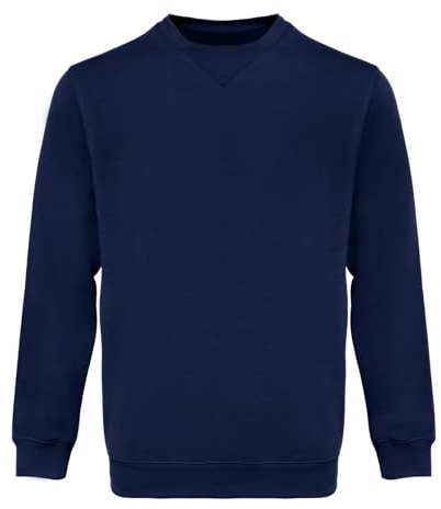 WORK IDEA Sweat-Shirt à col Rond pour Homme, vêtement de Travail, Pull Basique pour Homme