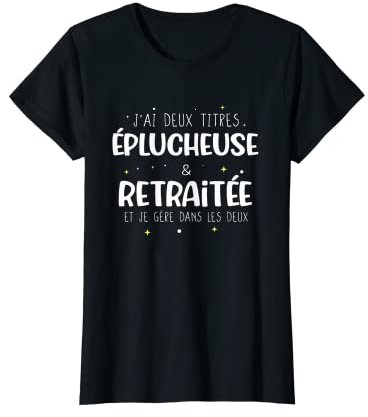 Femme Éplucheuse de légume retraitée T-Shirt