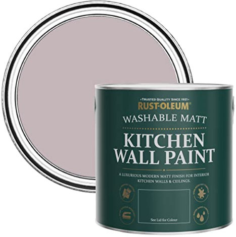 Rust-Oleum Purple Washable Kitchen Wall Paint in Matt Finish - Lilac Wine 2.5L