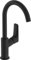 Hansgrohe 71130670 Logis Single Lever Basin Mixer 210 with Swivel pop-up Waste Set, matt Black, spout Height 210mm