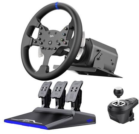 PXN-V99 Racing wheel Steering wheel 3.2nm force feedback gaming racing wheel 270/900 Dismantle with Hall magnetic induction pedal, 6+1 gear shift rod gaming steering wheel for pc/ps4/Xbox one/X-Series X/S