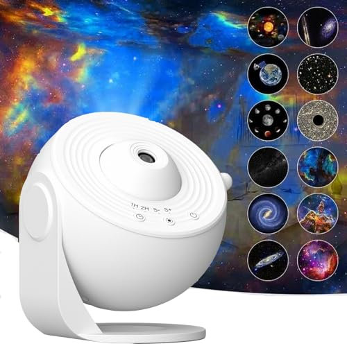 Proiettore di luce galassia, proiettore di luce notturna da 5 W con 13 colori, proiettore di luce sensoriale del nord con timer, illuminazione d'atmosfera per camera da letto di bambini, regalo di