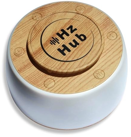 Hz Hub Solfeggio Frequency Sound Machine — 432 Hz, 528 Hz & 10 Healing Frequencies + White Noise | Portable Frequency Generator for Healing, Sleep, Meditation & Stress Relief | 15 Calming Sounds
