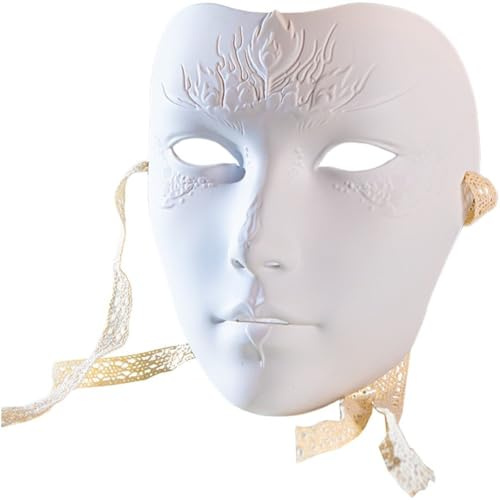 HiyyFloy heltäckande ansiktsmask antik stil cosplay mask kinesisk stil mask maskerad mask för halloween maskerad karneval bal cosplay fest