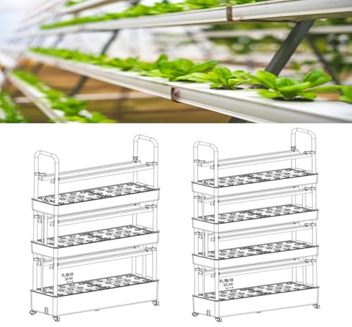 Torre de cultivo hidropónico - Sistema de cultivo aeropónico para jardín interior, kit hidropónico eficiente con esponja de cultivo para plantas, hierbas y verduras