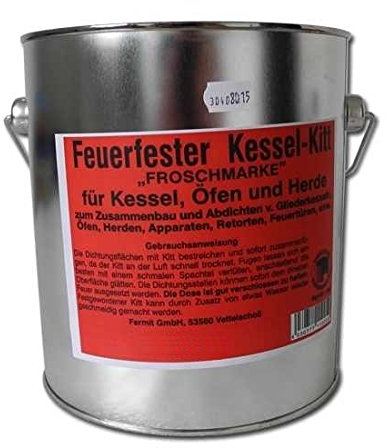 fermit Feuerfester Kesselkitt Dichtung 20kg Eimer
