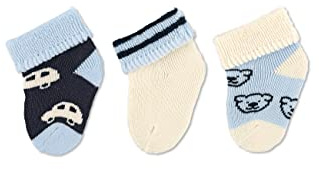 Sterntaler Erstlingssöck. Auto, 3er-Pack, Calcetines para Bebés