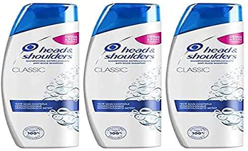 Head & Shoulders, Classic Anti-Schuppen-Shampoo, feuchtigkeitsspendend, reinigt und spendet Feuchtigkeit für Ihr Haar und Ihre Kopfhaut, 3 x 500 ml