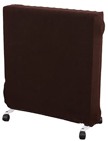 ALediN Oil-Filled Radiator Heater Dust Cover Polar Fleece Radiator Dust Cover For Home Moisture And Dust-Proof Portable Heater Covers (Color : Dark Brown, Size : Small)