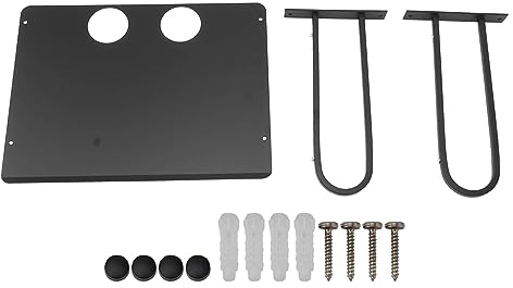 Gavigain Floating Projector Shelf, Aluminum Wall Mounted Shelves for TV Box DVD Player Cable Box Bedroom Living Room (Black)